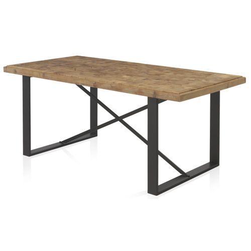 Table Avec Plateau En Contreplaqué D'épicéa 182x90 Cm