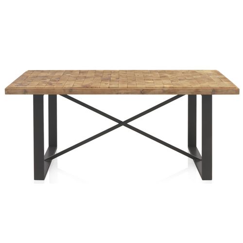 Table Avec Plateau En Contreplaqué D'épicéa 182x90 Cm