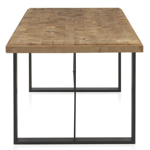 Table Avec Plateau En Contreplaqué D'épicéa 182x90 Cm