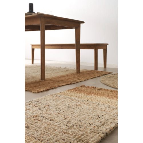Tapis En Jute Et Laine 180 Cm Diam.