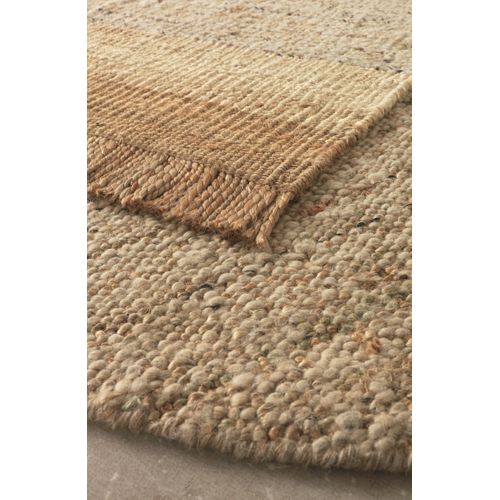 Tapis En Jute Et Laine 180 Cm Diam.