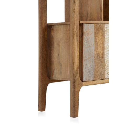 Étagère En Bois De Manguier Massif Marron Clair