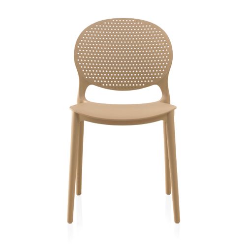 Lot De 4 Chaises Pp Couleur Camel