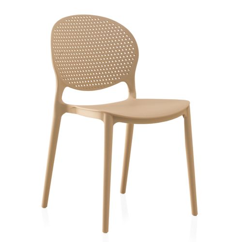 Lot De 4 Chaises Pp Couleur Camel