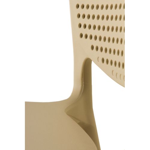 Lot De 4 Chaises Pp Couleur Camel