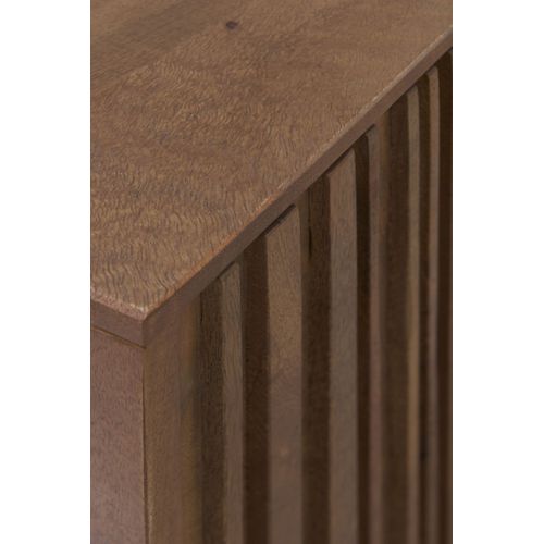 Buffet 4 Portes En Bois De Manguier Massif Et Base En Métal