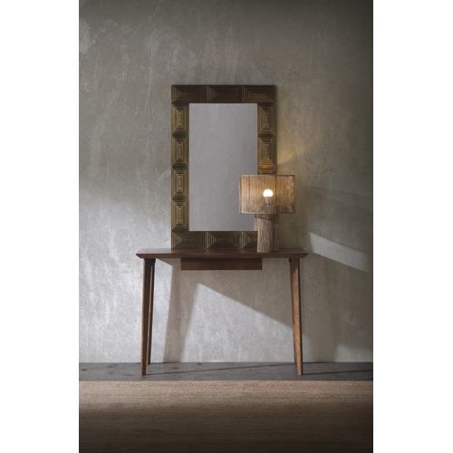 Console Avec Un Tiroir En Bois D'acacia Massif