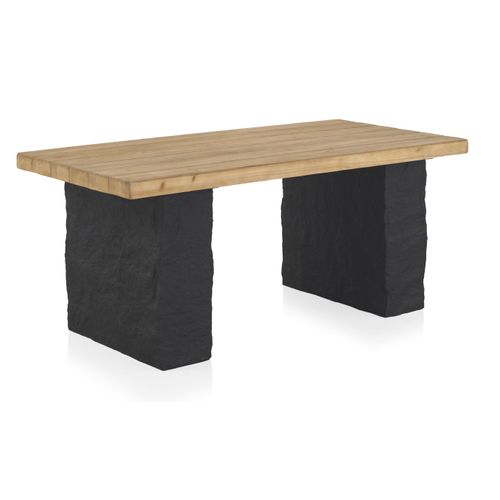 Table En Panneaux De Fibres De Moyenne Densité Placage D'épicéa 180x90
