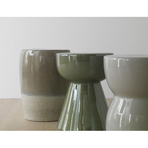 Tabouret En Céramique Taupe