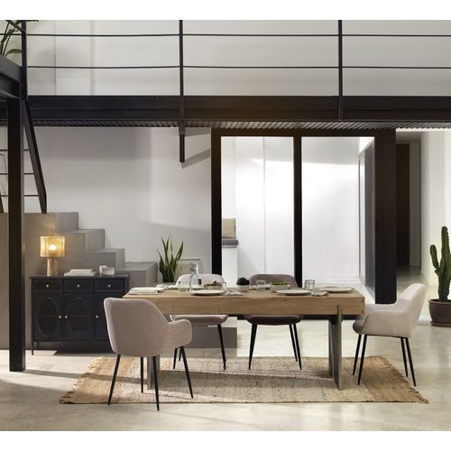 Table En Panneau De Fibres De Moyenne Densité Plaqué Épicéa 200x94