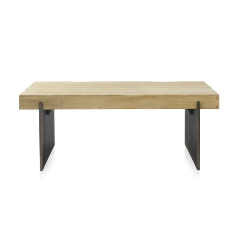 Table En Panneau De Fibres De Moyenne Densité Plaqué Épicéa 200x94