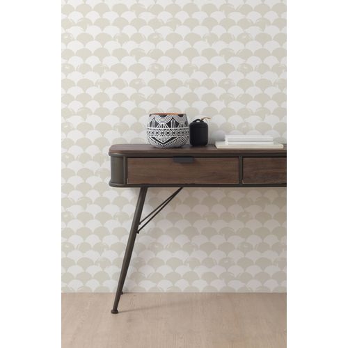 Console En Métal Avec Plateau En Bois Et 2 Tiroirs En Bois