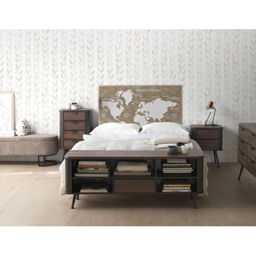 Meuble TV En Métal Avec Plateau Et Tiroirs En Épicéa