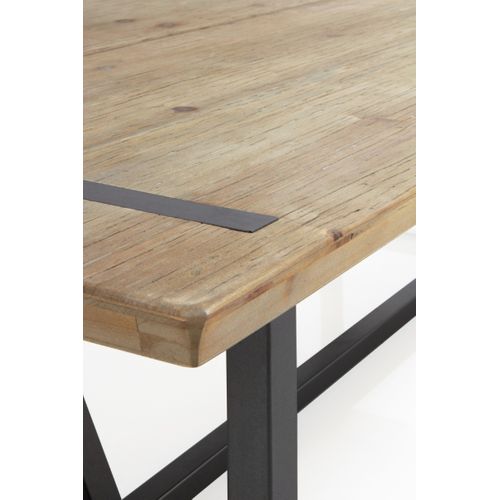 Table Basse En Métal Avec Plateau En Bois