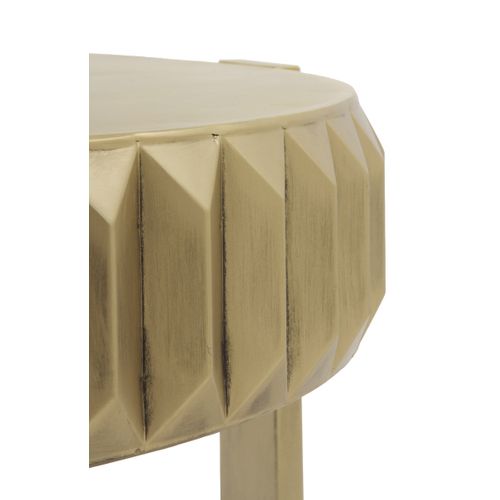Table D'appoint En Métal Doré