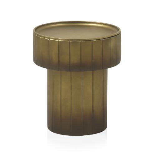 Table D'appoint En Métal Doré