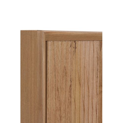 Meuble TV Avec Deux Portes Et Un Tiroir Plaqué En Frêne Naturel