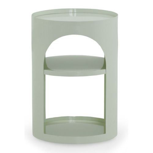 Table D'appoint En Métal Blanc
