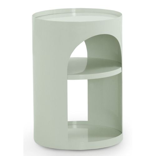 Table D'appoint En Métal Blanc