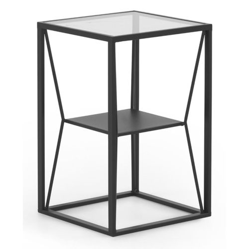 Table D'appoint En Métal Noir