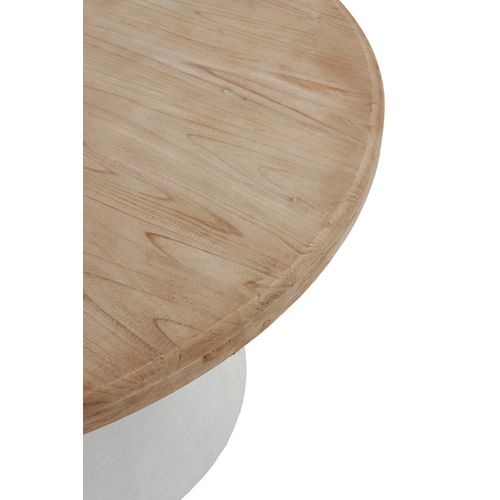 Table De Salle à Manger En Bois D'épicéa Et Base En Polyrésine