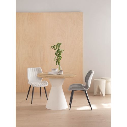 Table De Salle à Manger En Bois De Sapin Et Base En Polyrésine