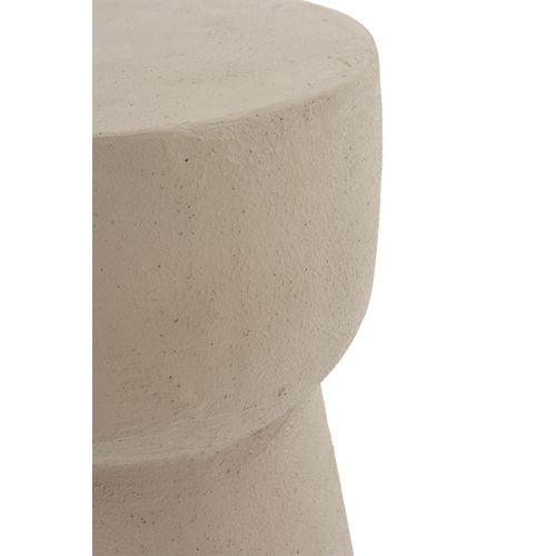 Table D'appoint En Polyrésine Couleur Ciment Sable