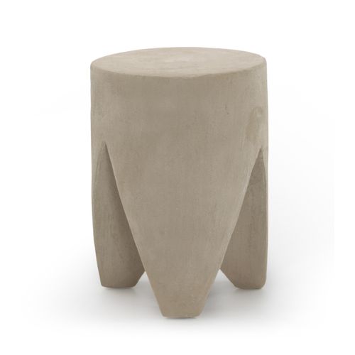 Table D'appoint En Résine Sable Couleur Ciment