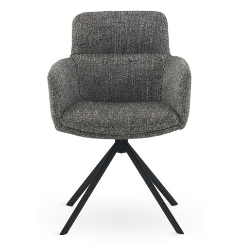 Lot De 4 Fauteuils Capitonnés En Tweed Vert