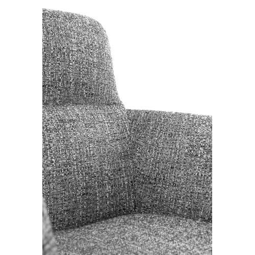 Lot De 4 Fauteuils Capitonnés En Tweed Vert