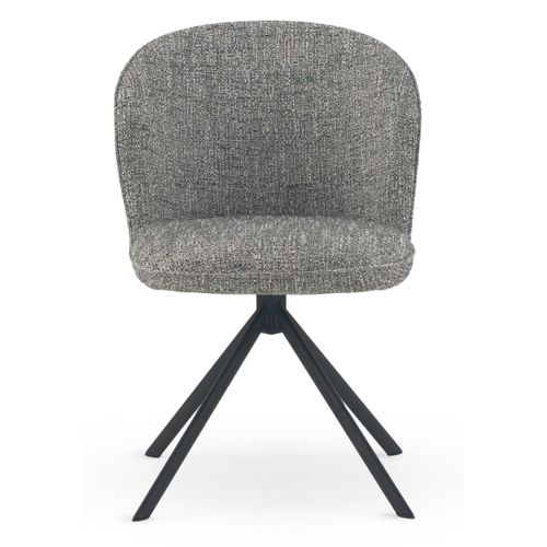 Lot De 4 Chaises Capitonnées En Tweed Chiné Vert