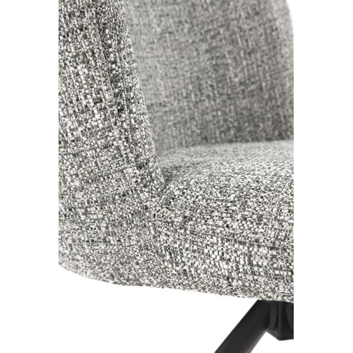 Lot De 4 Chaises Capitonnées En Tweed Chiné Vert