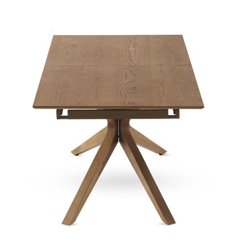 Table Extensible 160/200x90 Pied En Chêne Et Plateau En Frêne