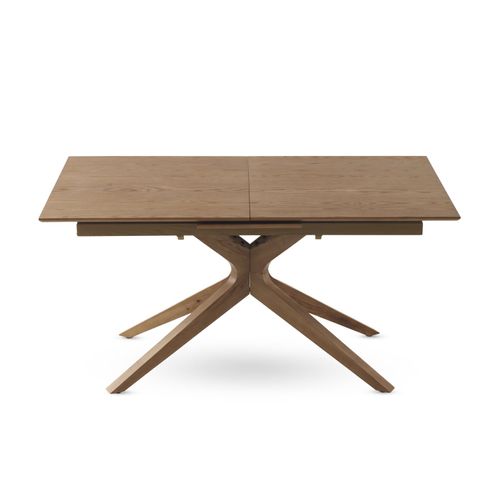 Table Extensible 160/200x90 Pied En Chêne Et Plateau En Frêne