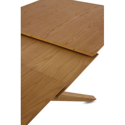 Table Extensible 160/200x90 Pied En Chêne Et Plateau En Frêne