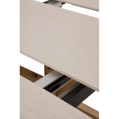 Table Extensible 120/160x90 Pieds En Chêne Et Plateau En Céramique