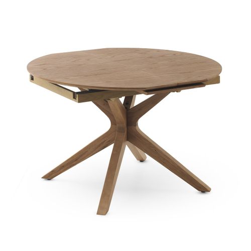 Table Extensible 120/160x90 Pieds En Chêne Et Plateau En Frêne