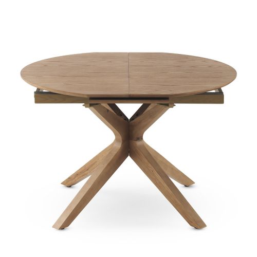 Table Extensible 120/160x90 Pieds En Chêne Et Plateau En Frêne
