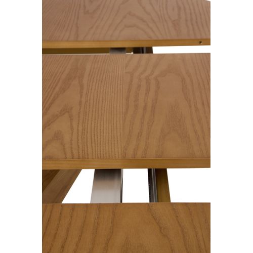 Table Extensible 120/160x90 Pieds En Chêne Et Plateau En Frêne