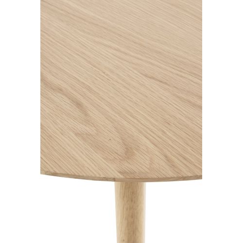 Table 80 Diamètre Pieds En Hévéa Et Plateau Plaqué En Chêne