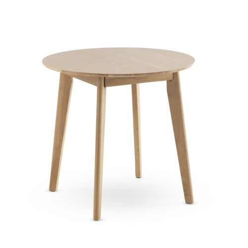 Table 80 Diamètre Pieds En Hévéa Et Plateau Plaqué En Chêne