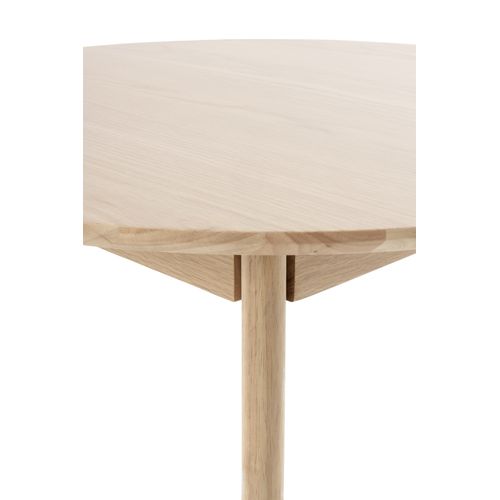 Table 80 Diamètre Pieds En Hévéa Et Plateau Plaqué En Chêne