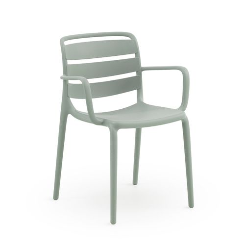 Lot De 4 Fauteuils En Polypropylène Couleur Pistache