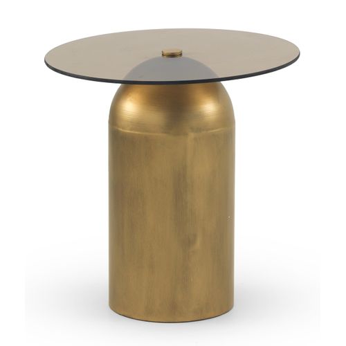 Table D'appoint En Métal Et Verre