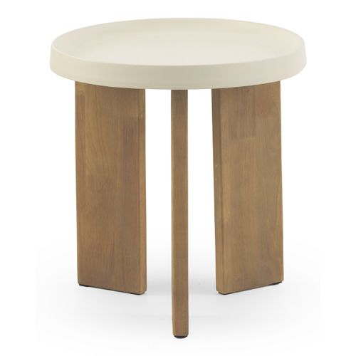Table D'appoint En Métal Et Bois