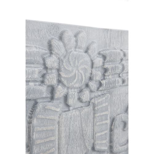 Buffet 3 Portes Gris En Bois Massif De Manguier