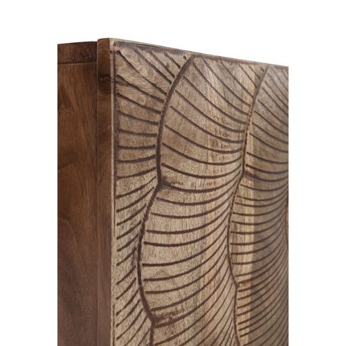 Meuble TV 2 Portes Et 2 Tiroirs En Bois Massif De Manguier