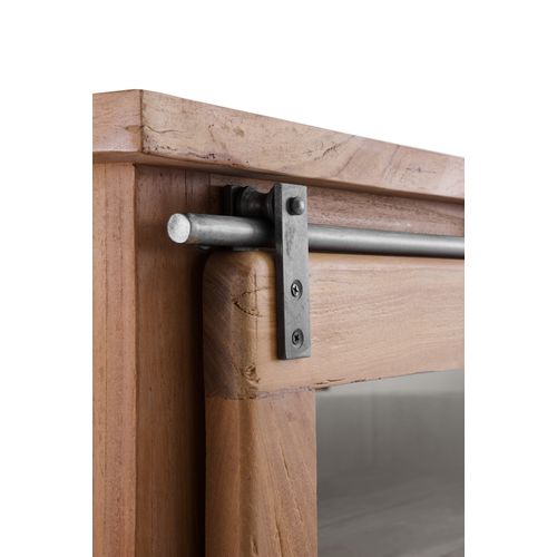 Vitrine En Bois Massif D'acacia Recyclé