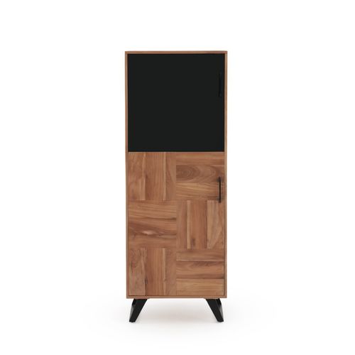 Étagère à 2 Portes En Bois Massif D'acacia Recyclé