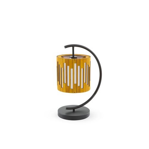 Lampe De Table En Contreplaqué Couleur Miel